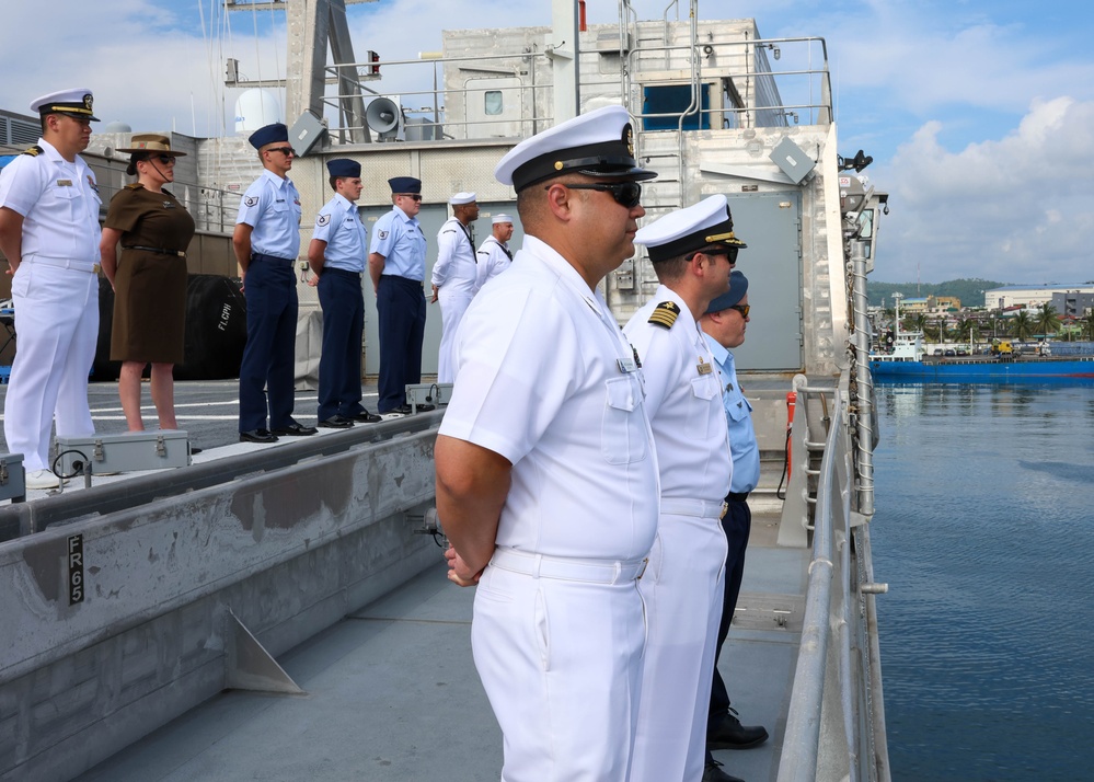 U.S. and Partner Nation Service Members Man the Rails at Legazpi Philippines for Pacific Partnership 24-2