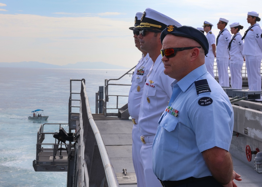 U.S. and Partner Nation Service Members Man the Rails at Legazpi Philippines for Pacific Partnership 24-2