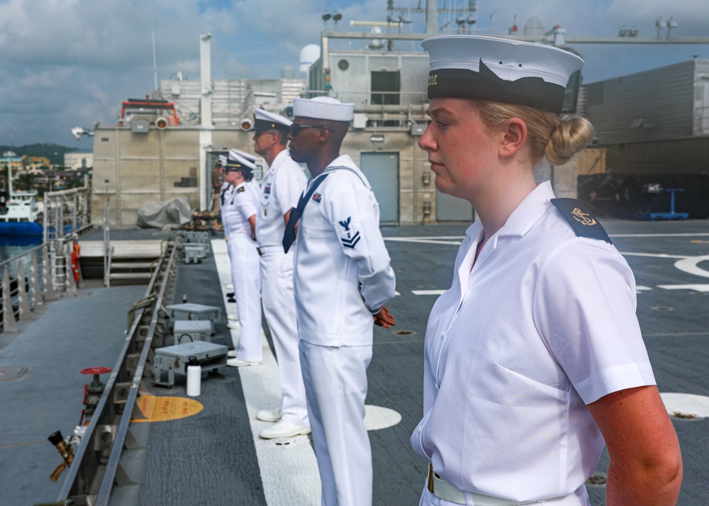 U.S. and Partner Nation Service Members Man the Rails at Legazpi Philippines for Pacific Partnership 24-2