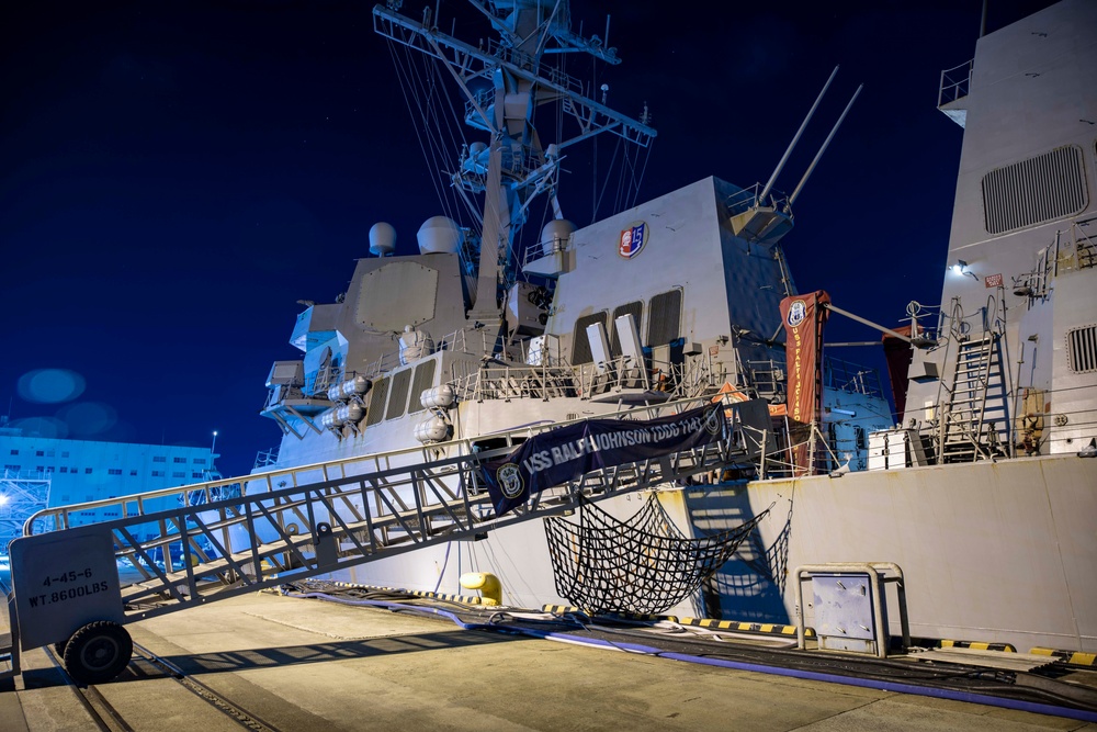 USS Ralph Johnson Departs Commander, Fleet Activities Sasebo