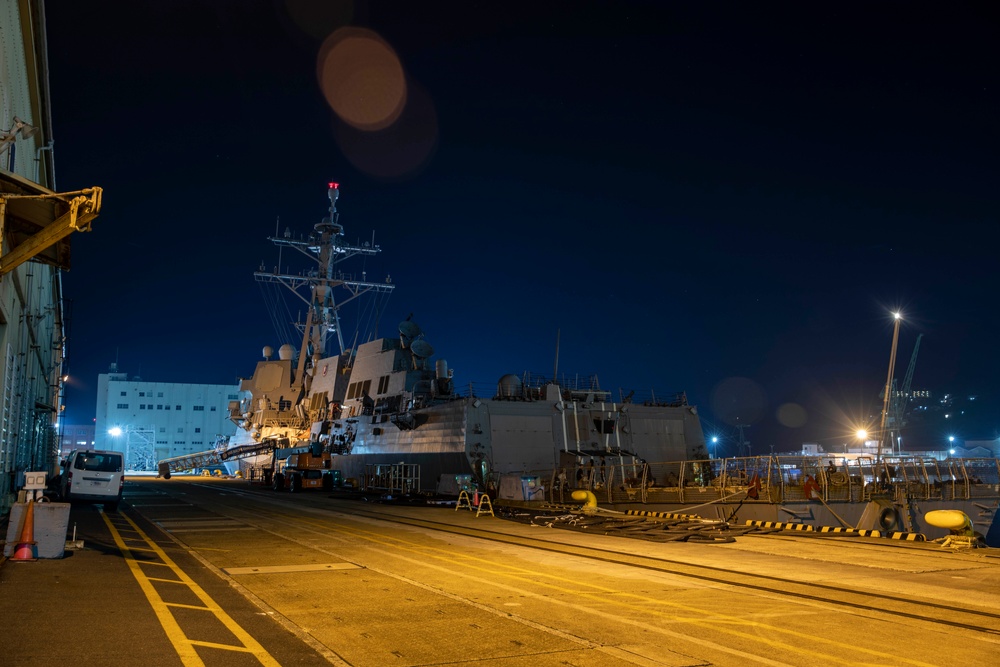 USS Ralph Johnson Departs Commander, Fleet Activities Sasebo