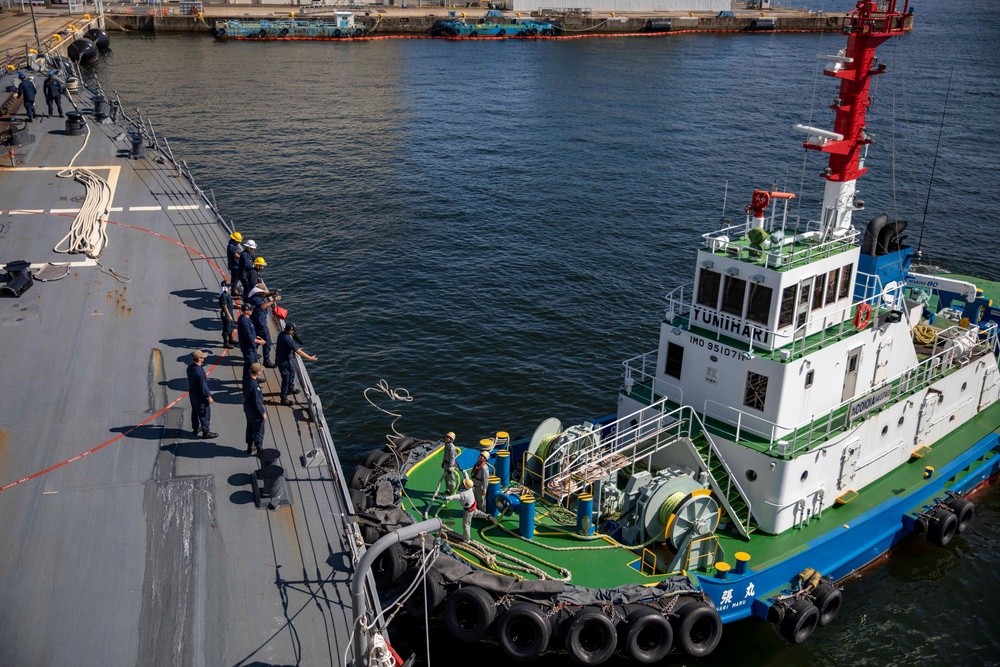 USS Ralph Johnson Departs Commander, Fleet Activities Sasebo