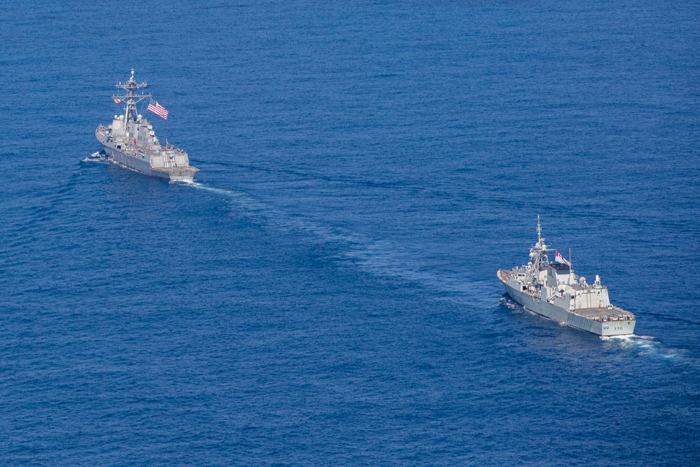 USS Ralph Johnson and HMCS Montreal conduct Bilateral Operations in the East China Sea