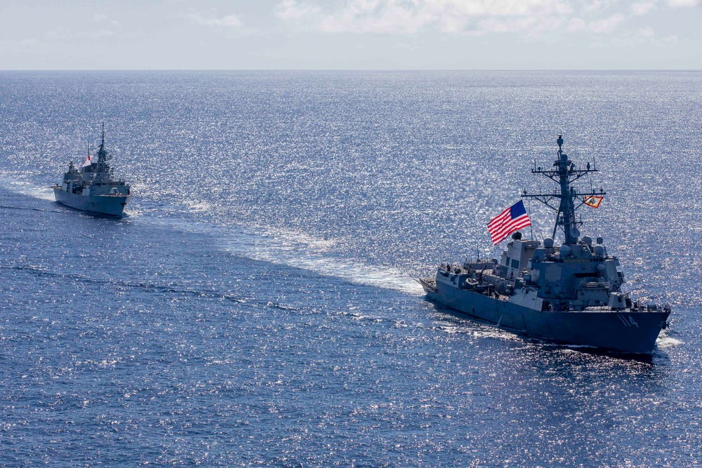 USS Ralph Johnson and HMCS Montreal conduct Bilateral Operations in the East China Sea