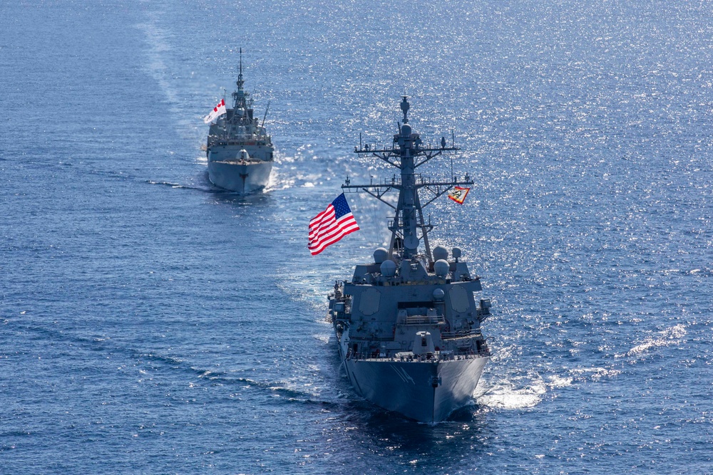 USS Ralph Johnson and HMCS Montreal conduct Bilateral Operations in the East China Sea