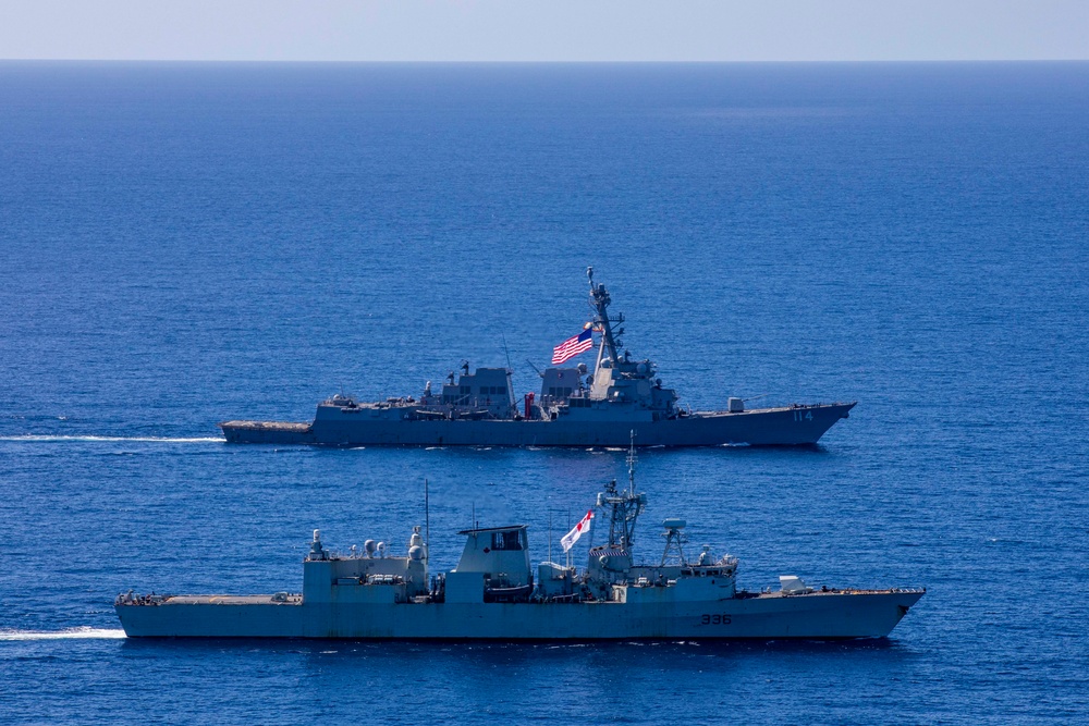 USS Ralph Johnson and HMCS Montreal conduct Bilateral Operations in the East China Sea