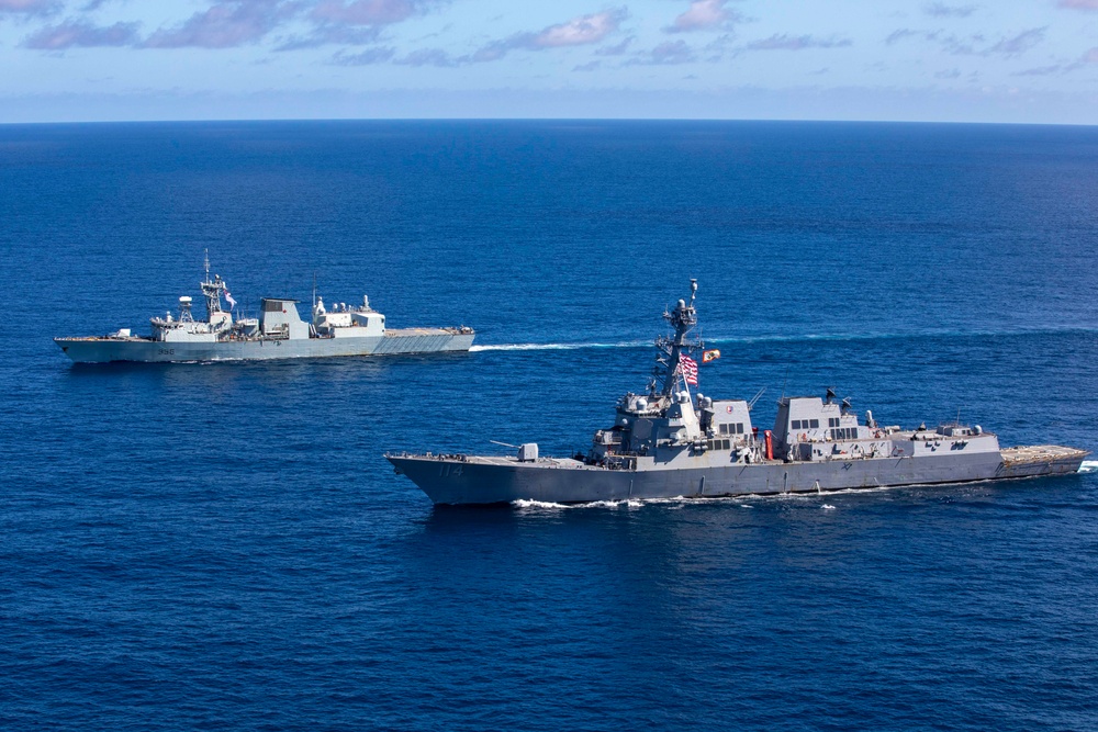 USS Ralph Johnson and HMCS Montreal conduct Bilateral Operations in the East China Sea