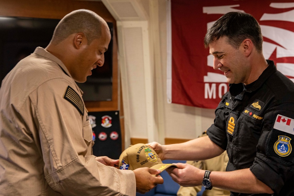 USS Ralph Johnson and HMCS Montreal conduct Bilateral Operations in the East China Sea