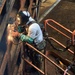 Maintainers drain Old Hickory Lock for inspection and repairs