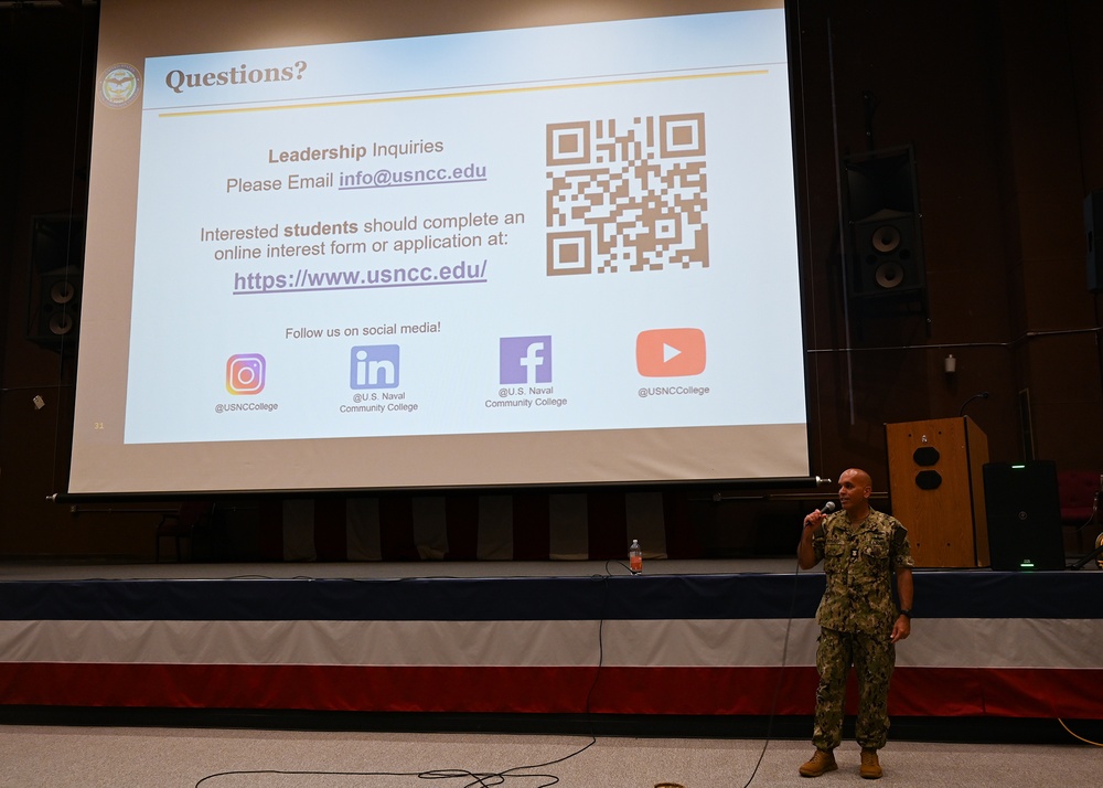 USNCC CSEL Speaks at Navy Counselor Professional Development Training Symposium