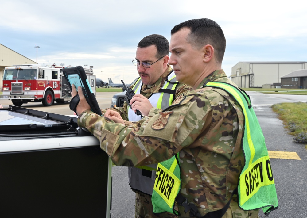 Training exercise tests 100th ARW response to aircraft mishap