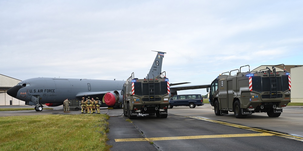 Training exercise tests 100th ARW response to aircraft mishap