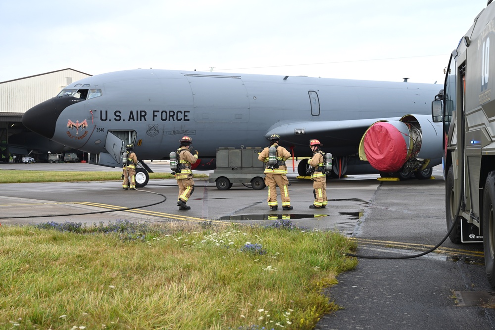 Training exercise tests 100th ARW response to aircraft mishap