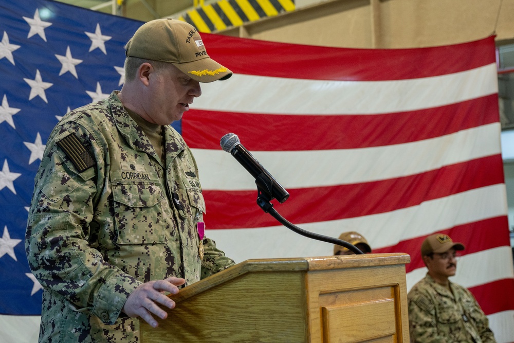 Task Force 59 holds Change of Command ceremony