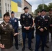 First Lieutenant Jessica M. Romero gets coined in Freedom Square