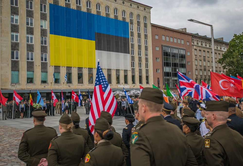 Representatives from over 30 nations gathered in Freedom Square