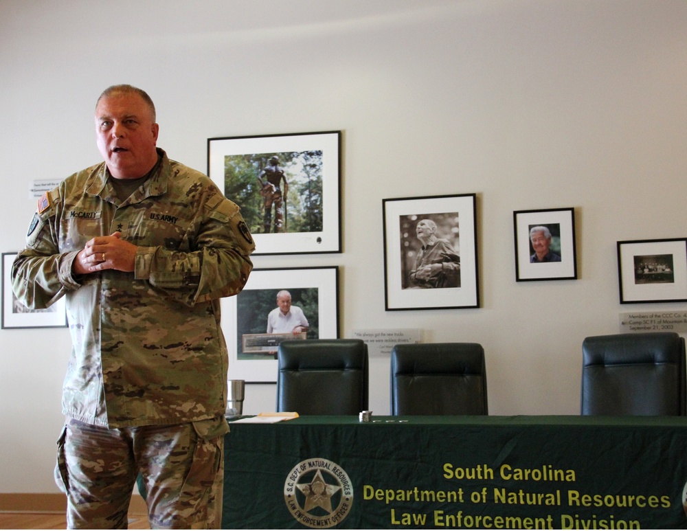 South Carolina Adjutant General recognizes SC DNR officers