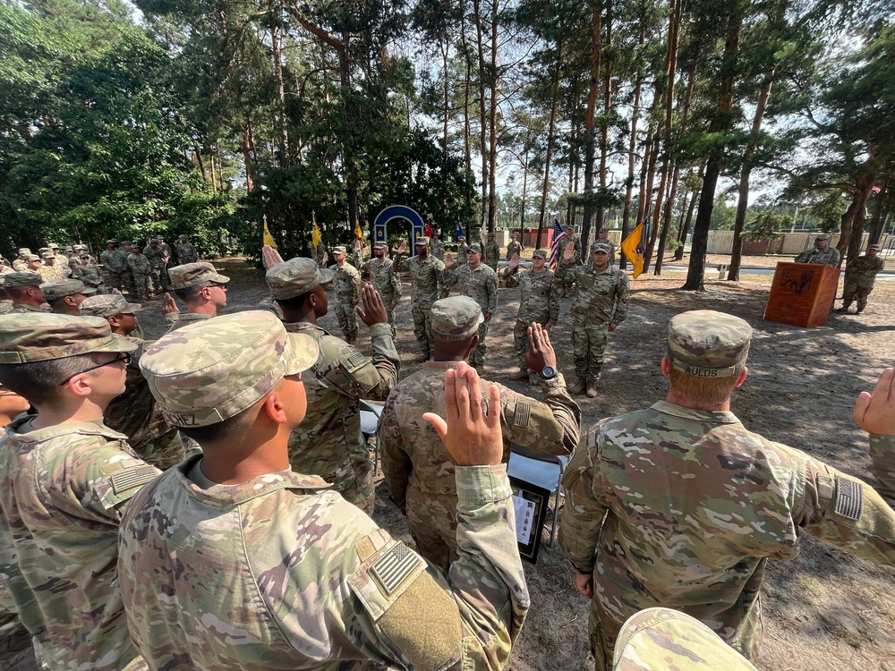1-68 Armor conducts Noncommissioned Officer Induction Ceremony in Poland