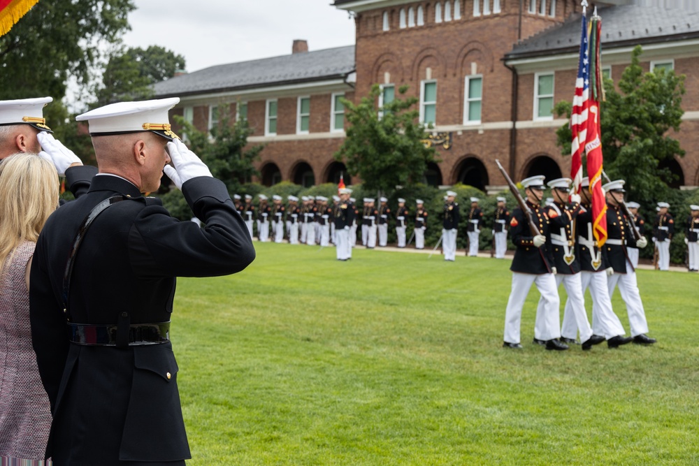 Gen. Smith attends the Marine Barracks Washington Change of Command