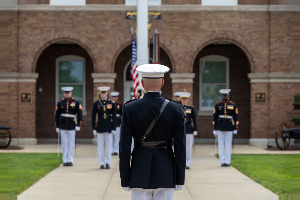 Gen. Smith attends the Marine Barracks Washington Change of Command