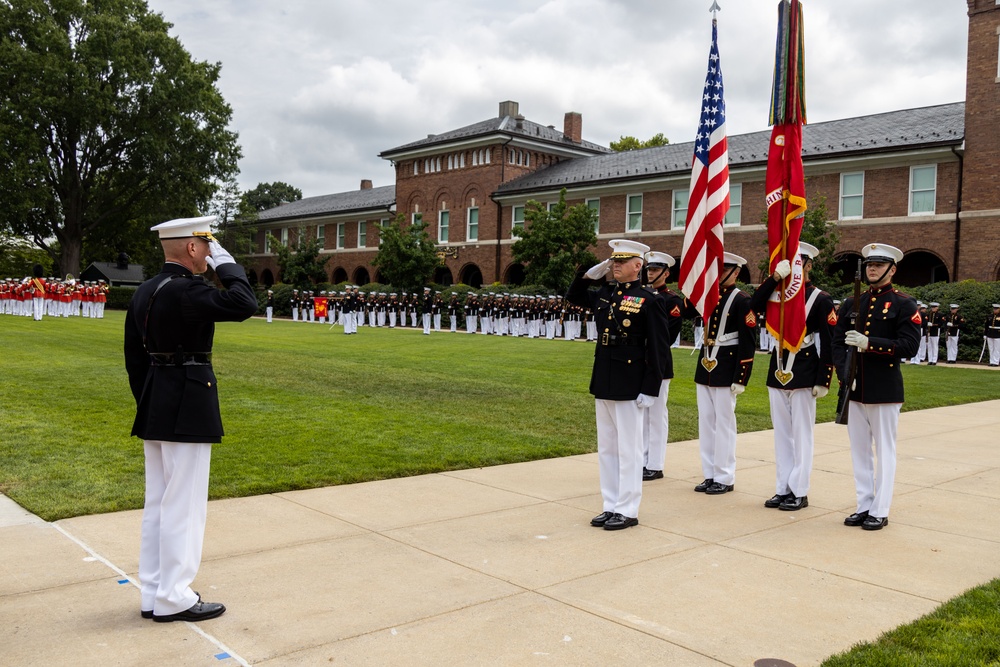 Gen. Smith attends the Marine Barracks Washington Change of Command