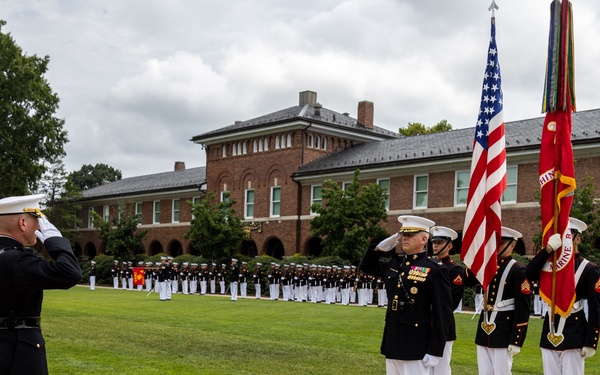 Gen. Smith attends the Marine Barracks Washington Change of Command