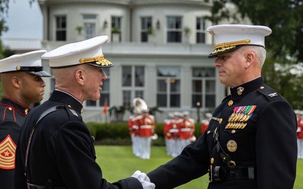 Gen. Smith attends the Marine Barracks Washington Change of Command