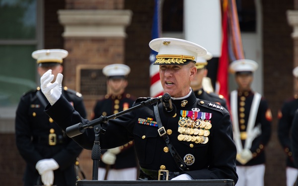 Gen. Smith attends the Marine Barracks Washington Change of Command