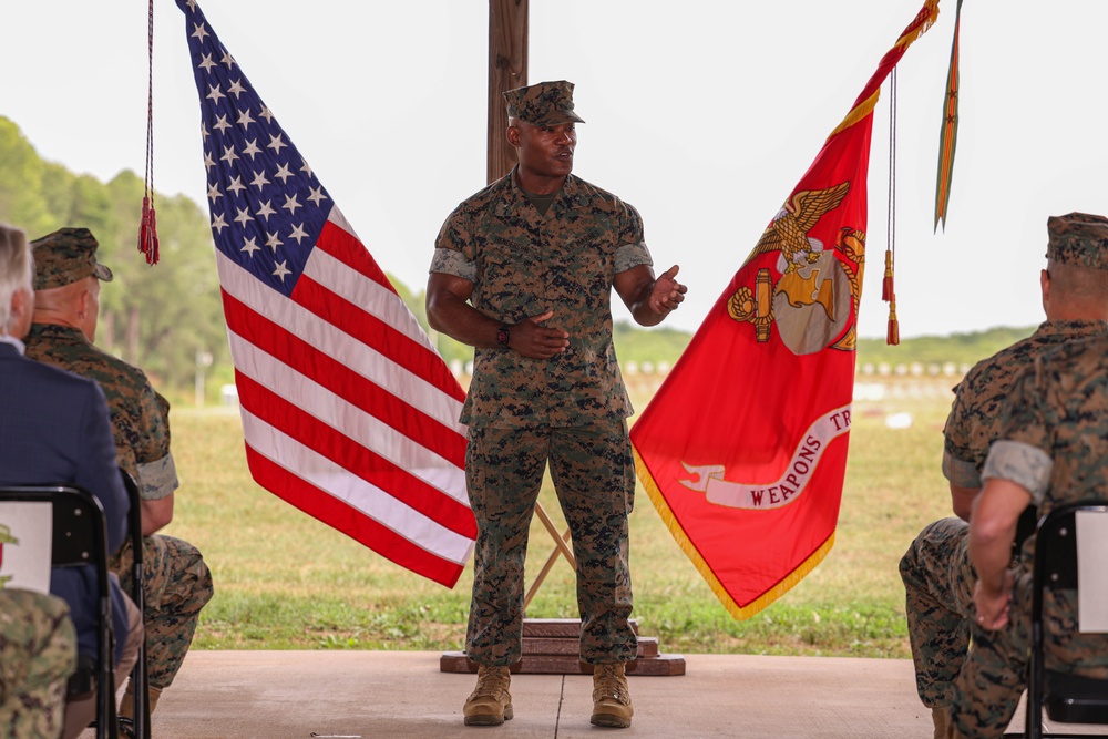 Weapons Training Battalion Change of Command ceremony