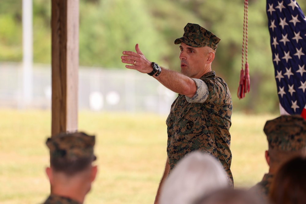 Weapons Training Battalion Change of Command ceremony