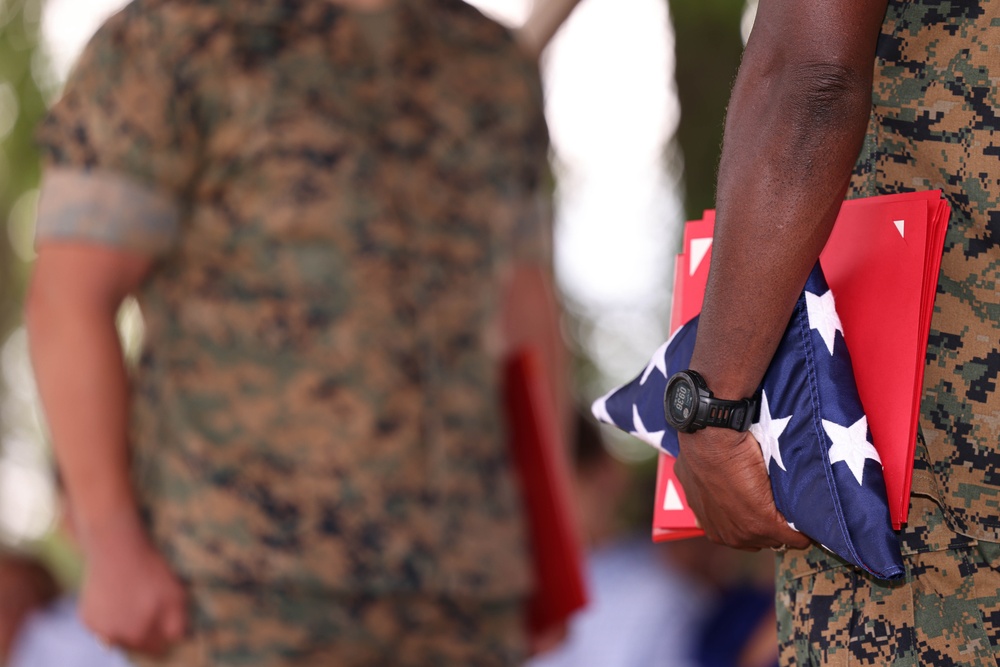 Weapons Training Battalion Change of Command ceremony