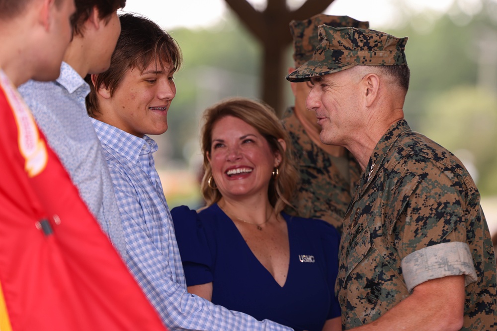 Weapons Training Battalion Change of Command ceremony