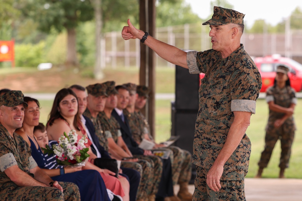 Weapons Training Battalion Change of Command ceremony