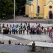 NATO countries stand in separate formation