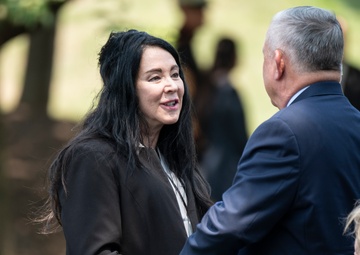 Military Funeral Honors with Funeral Escort are Conducted for Retired 29th Commandant of the Marine Corps Gen. Alfred Gray, Jr.