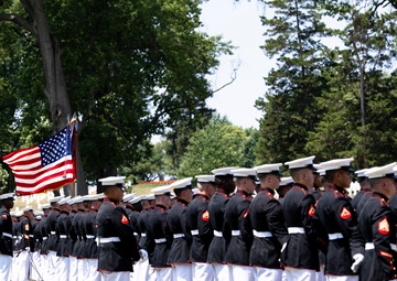Military Funeral Honors with Funeral Escort are Conducted for Retired 29th Commandant of the Marine Corps Gen. Alfred Gray, Jr.