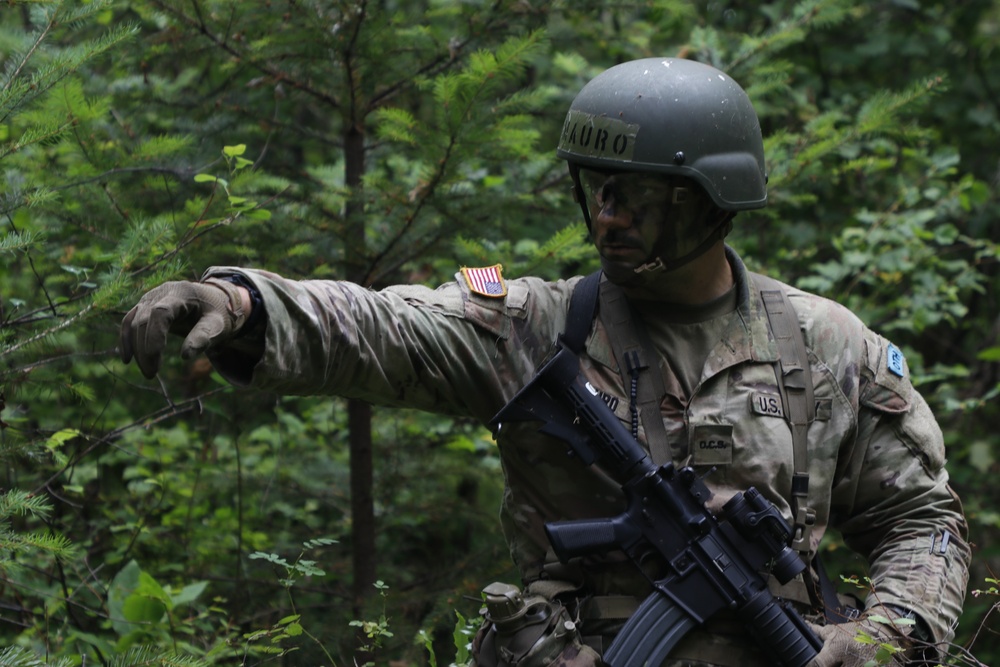 Officer candidates assault a mock city