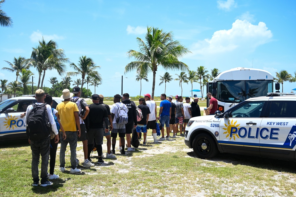 NAS Key West assist U.S. Customs and Boarder Protection with Cuban Migrants