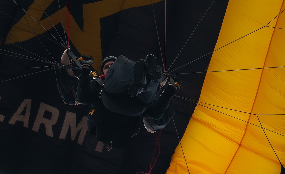 Golden Knights perform at the Milwaukee Air &amp; Sea Show