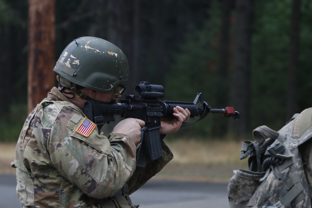 Officer candidates attack mock city