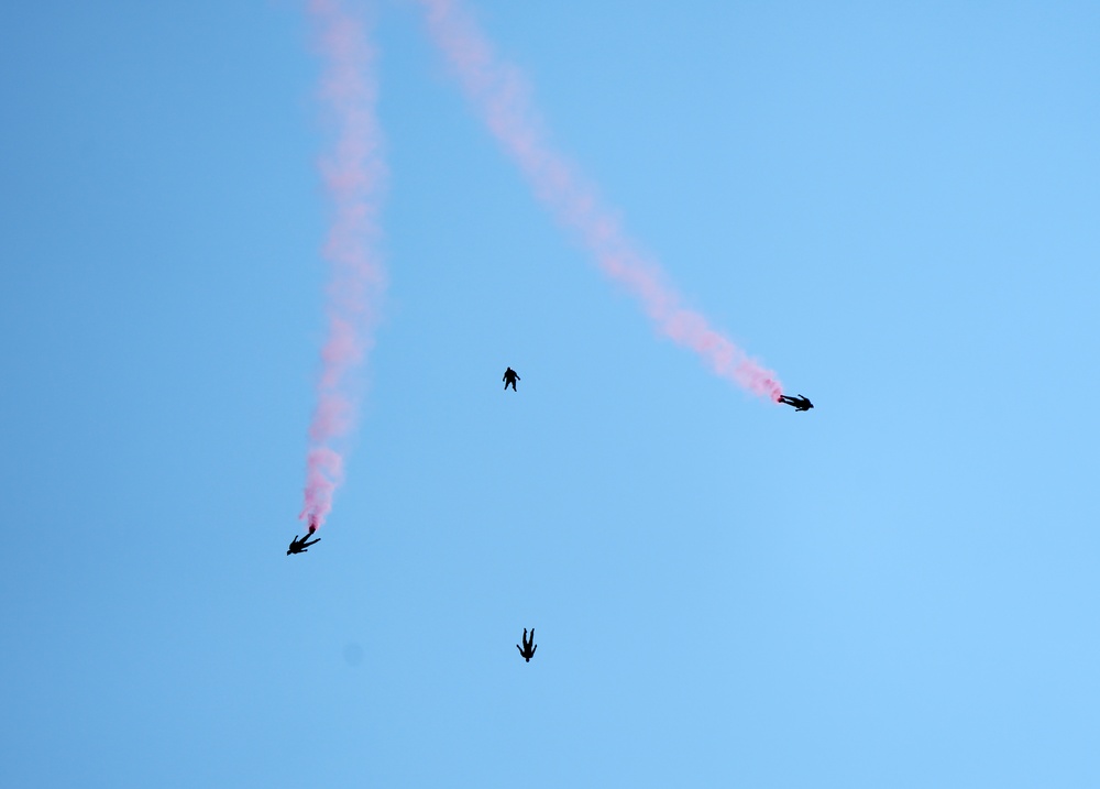 Golden Knights perform at the Milwaukee Air &amp; Sea Show