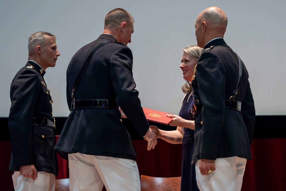 Marine Corps Warfighting Laboratory's Wargaming Division Director Retires from the U.S. Marine Corps