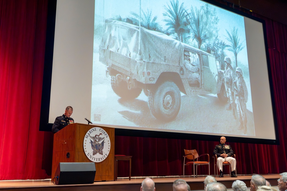 Marine Corps Warfighting Laboratory's Wargaming Division Director Retires from the U.S. Marine Corps