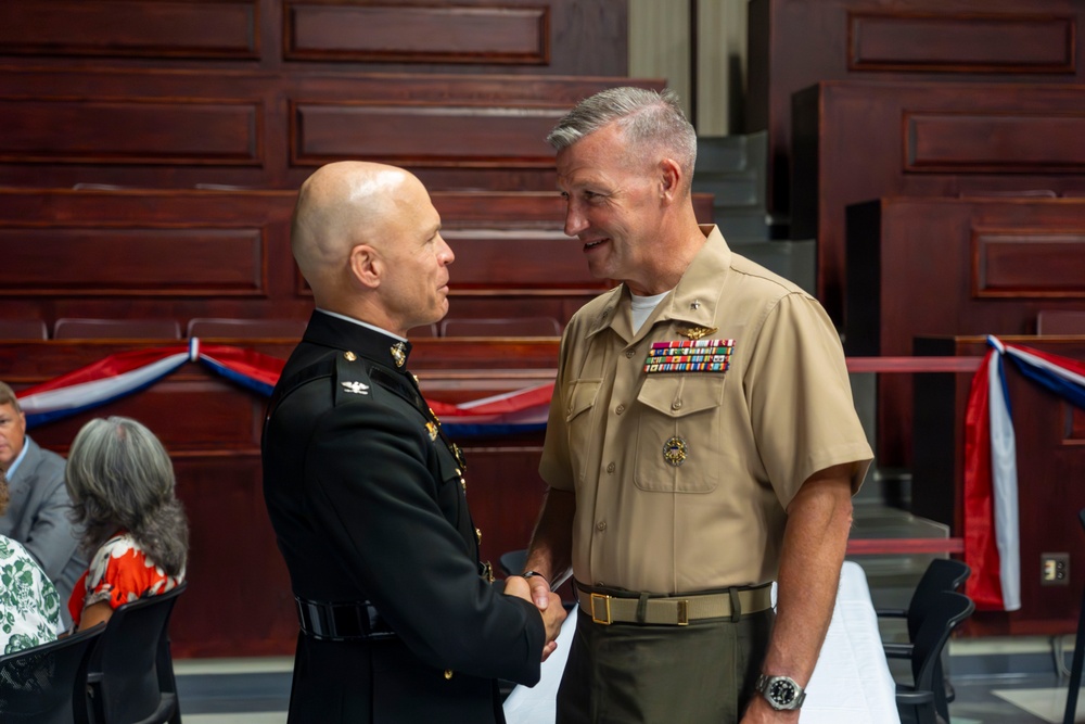 Marine Corps Warfighting Laboratory's Wargaming Division Director Retires from the U.S. Marine Corps