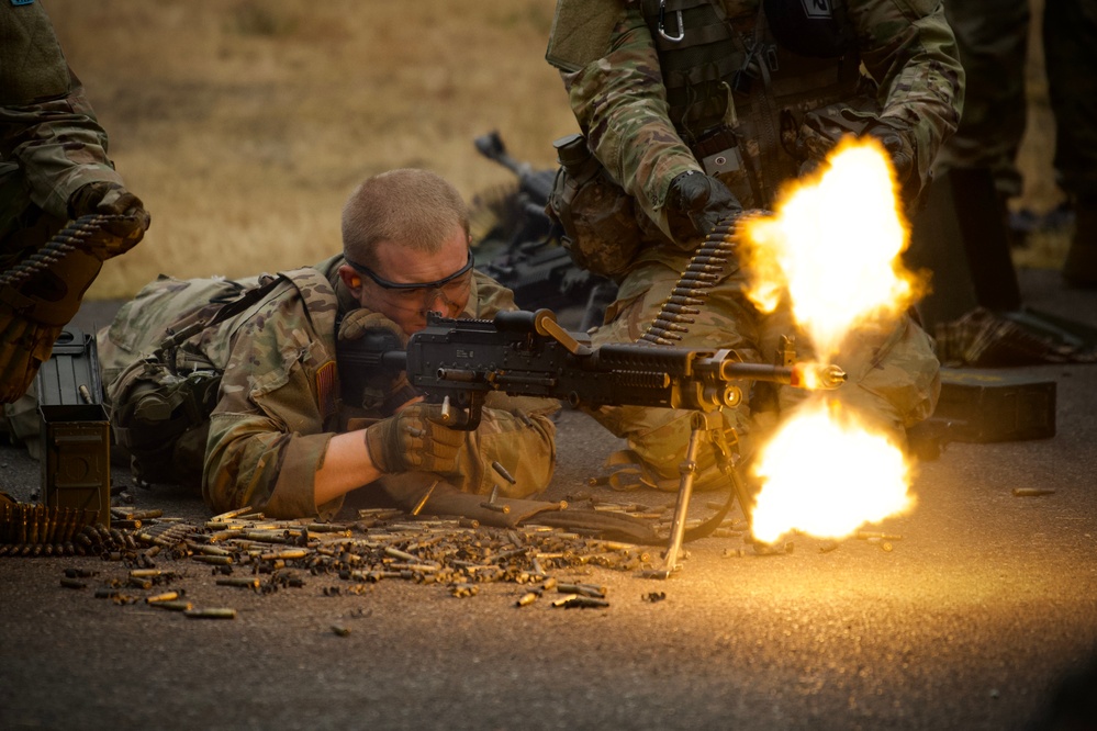 OCS Phase III candidates conduct platoon STX lanes at Leschi Town