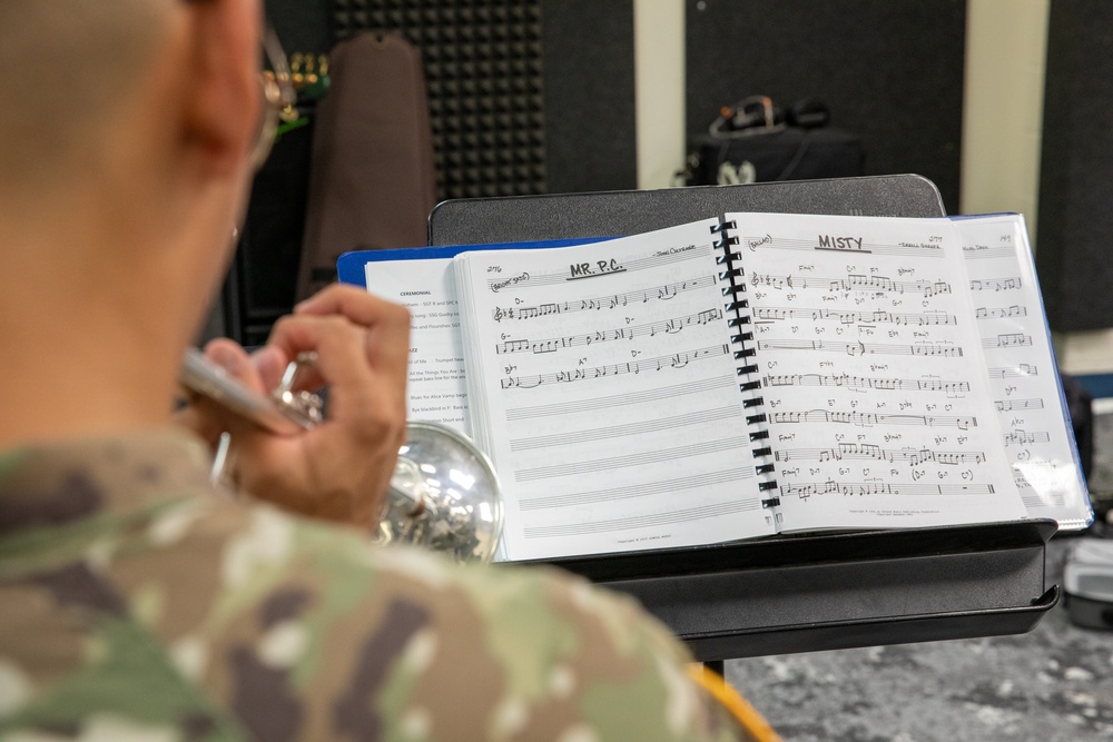 1st Cavalry Division Band rehearses for upcoming mission