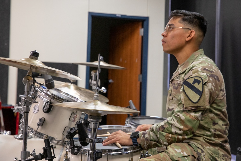 1st Cavalry Division Band rehearses for upcoming mission