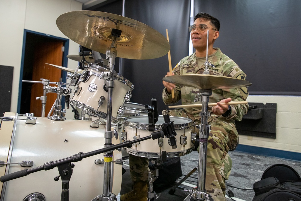 1st Cavalry Division Band rehearses for upcoming mission