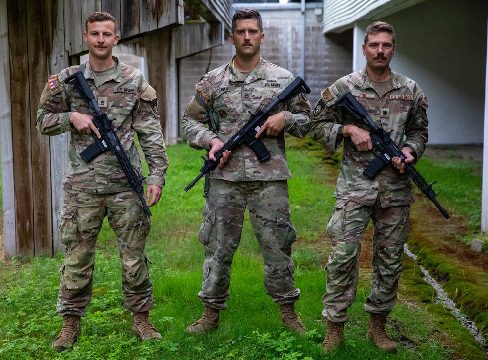 Army Reserve soldiers prepare to shoot