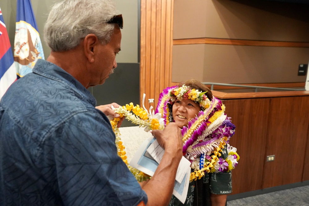 Charlene Fukushima Retires from Pearl Harbor Naval Shipyard After 47 years of Service.